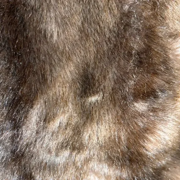 Vintage 70s Tocci England Faux Fur Suede Leather Belted Coat Burgundy Lined - Picture 14 of 16